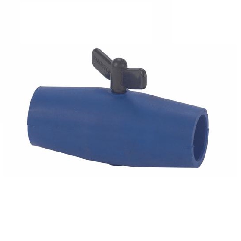 Blue silicone butterfly valve connector 32mm