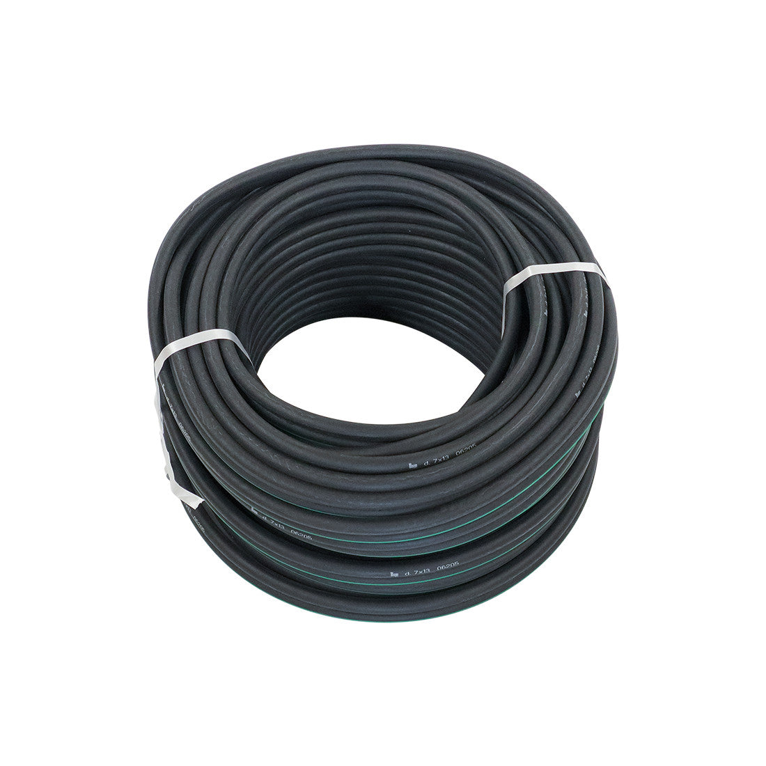 Air hose - Twin, 35 Meters - Ø7mmXØ13mm/Green stripe (Aftermarket)