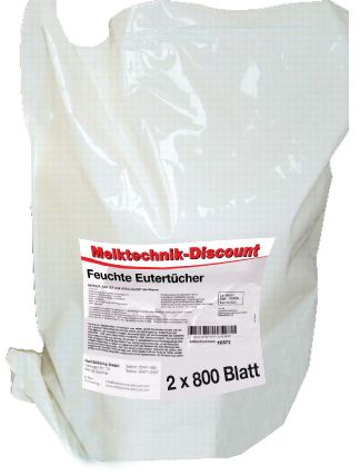 Feuchte Eutertücher (Krepp) Doppelnachfüllpack 2 x 1000 Blatt