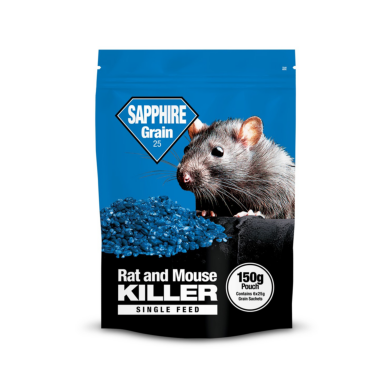 Lodi Sapphire Grain 25g (150g Pouch – 6 x 25g Sachets) – Rodent Bait