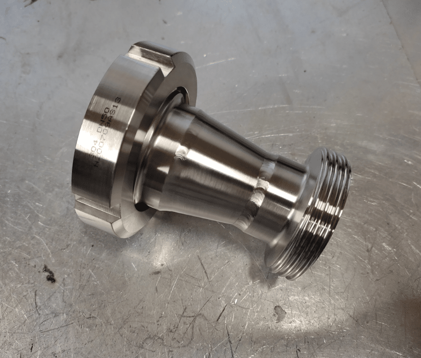 DIN 50 Female to DIN 40 Male Stainless Steel Reducer SSF21