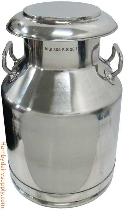 Sale! 7.5 gallon Stainless Steel Milk or cream Can