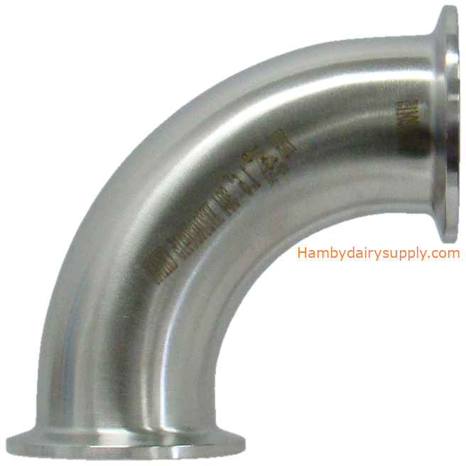 1.5 inch Stainless Steel 90 elbow clamp x clamp 4999-1000-101