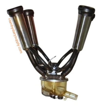 Kleen Flo 300 Cow Milking Unit with plug shutoff, 06 shells & liners 7021-2621-110