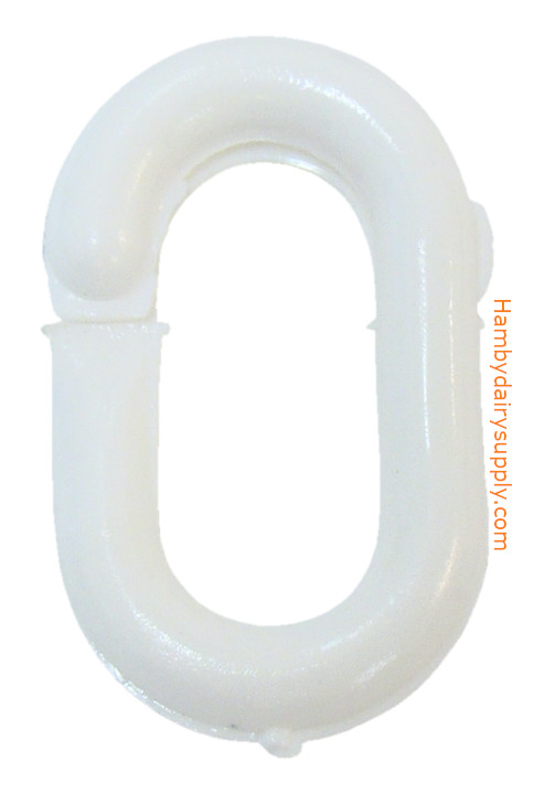 White Connector link for Plastic Chain