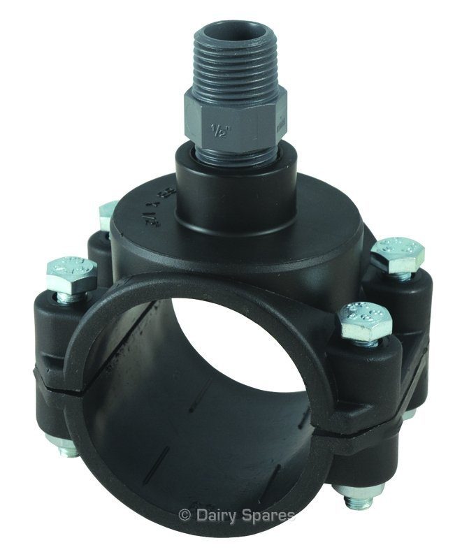 Pipe Saddle c/w Nipple (2″ Plastic) – 92266