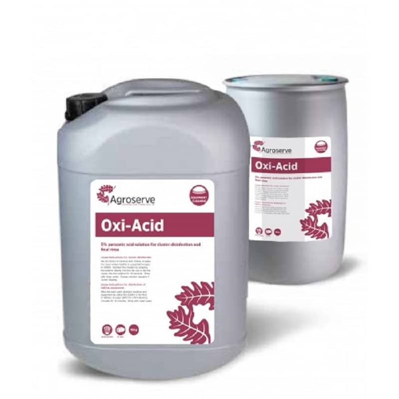 Agroserve oxi-acid peracetic acid cluster disinfectant