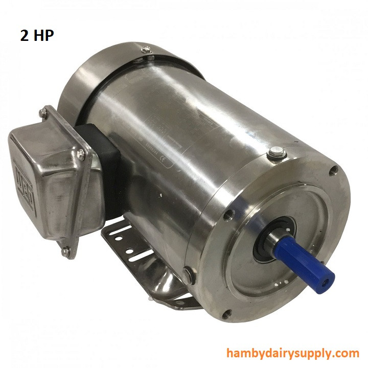 2 HP 3 PH Stainless steel Milk Pump Motor Keyed Shaft 7750-0116-939
