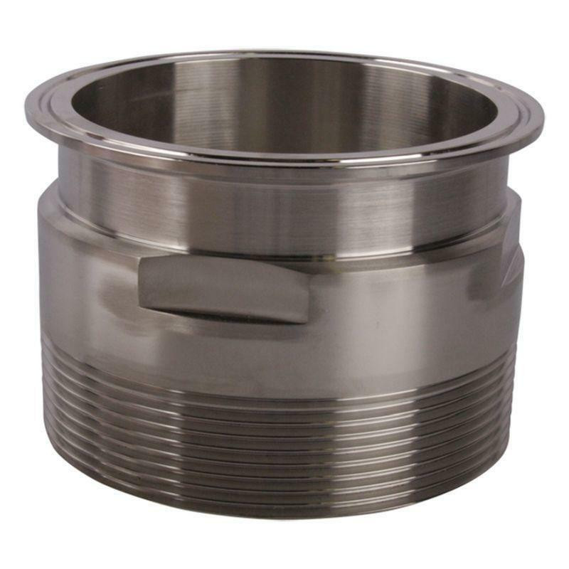4.0 Clamp x 4.0 MPT Stainless Steel Adapter 4999-1000-914