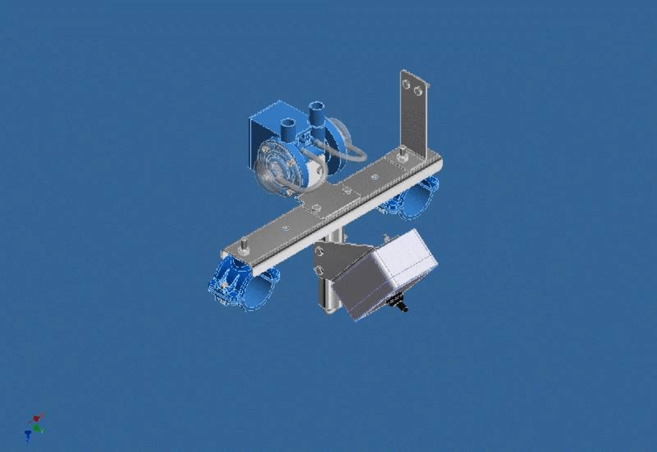 Standalone Diversion Line Valve Bracket – Electronic – Switch Type – 2″ x 2″