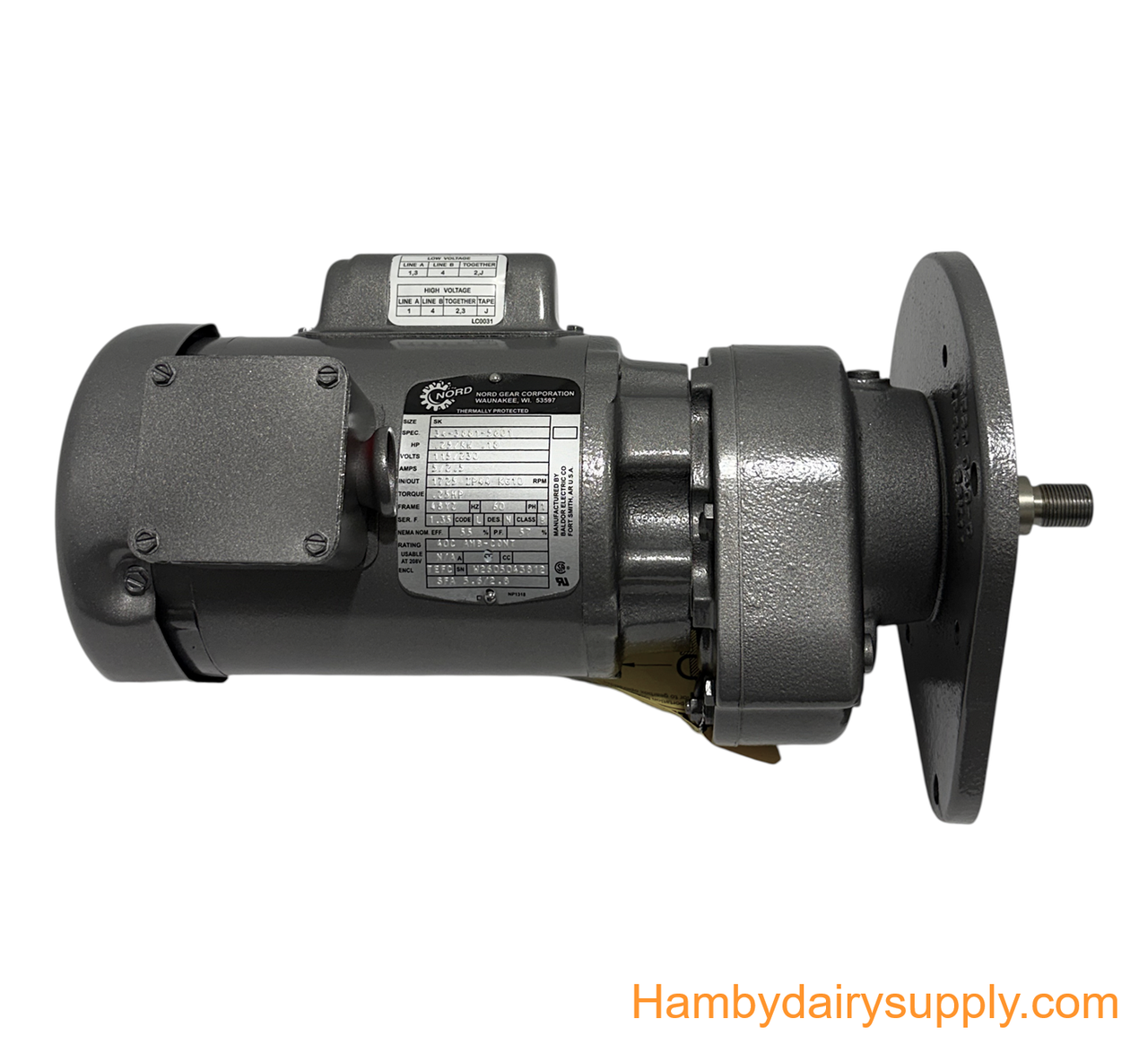 Agitator Drive Retro Kit for Dari-Kool, BouMatic Nord with 3/4 Fine Thread shaft OEM 816-449-1314