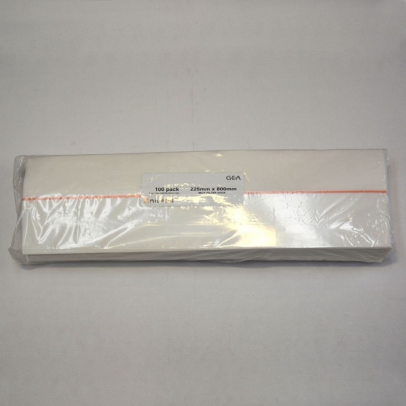 GEA Milfos milk filter socks 800mm x 225mm pack of 100 8808-2602-180