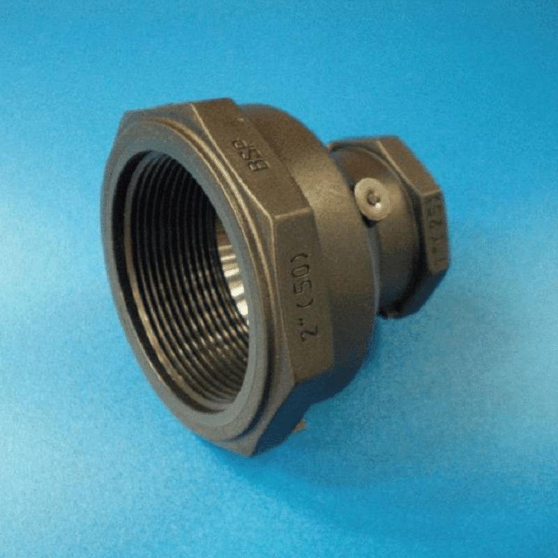 Dairymaster industrial plate cooler reducing socket (2″ x 1″)