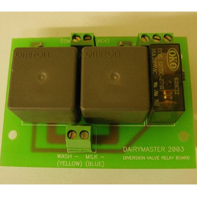 Dairymaster diversion valve relay board PCB
