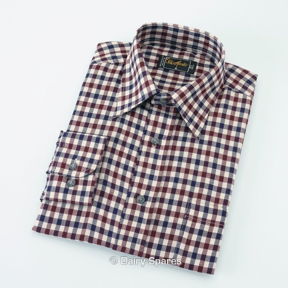 Shirtmaster Bentley Polycotton Long Sleeved Shirt Wine – SMB20L SMB20L