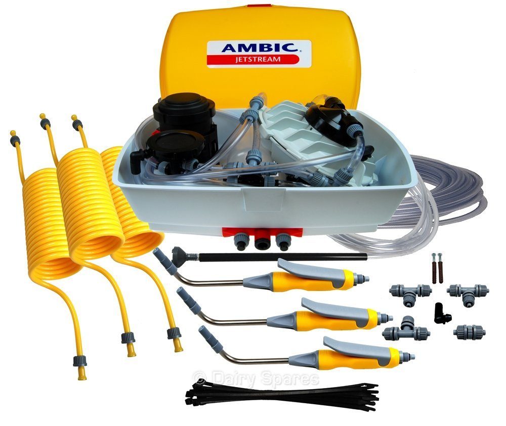Ambic JetStream™ Teat Spray c/w AT402Y Guns Yellow – AJ100Y AJ100Y