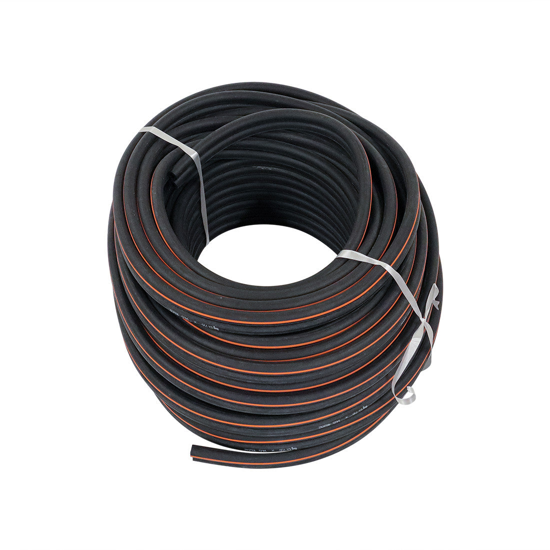 Air hose - Twin, 35 Meters - Ø7,6mmXØ14,5mm/Red stripe (Aftermarket)