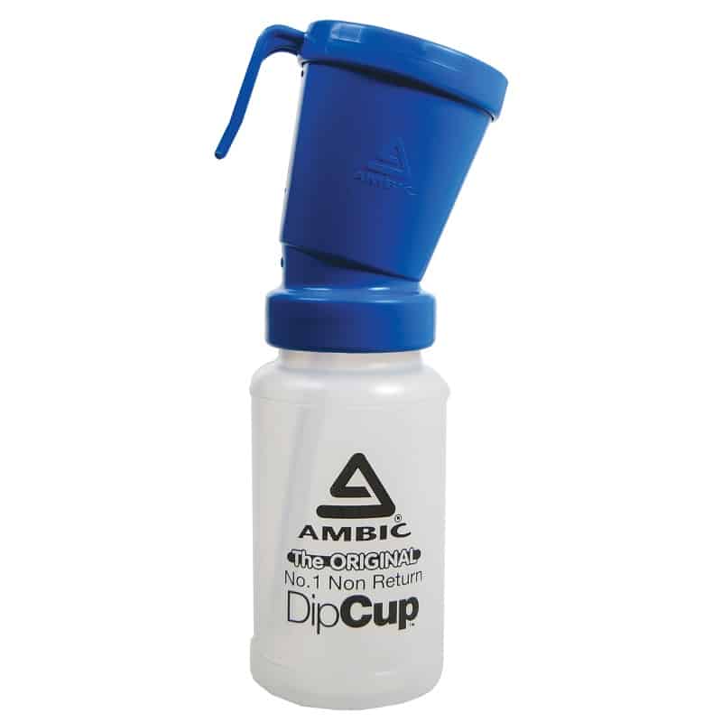 Ambic original no. 1 non-return dip cup – blue or green AD120