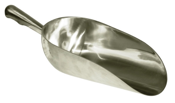 Medium Feed Scoop 2 quart aluminum