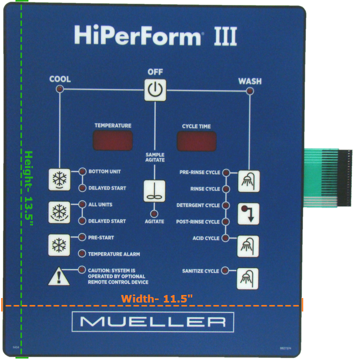 Mueller Vertical Label HIPERFORM III CONTROL 816-449-1314