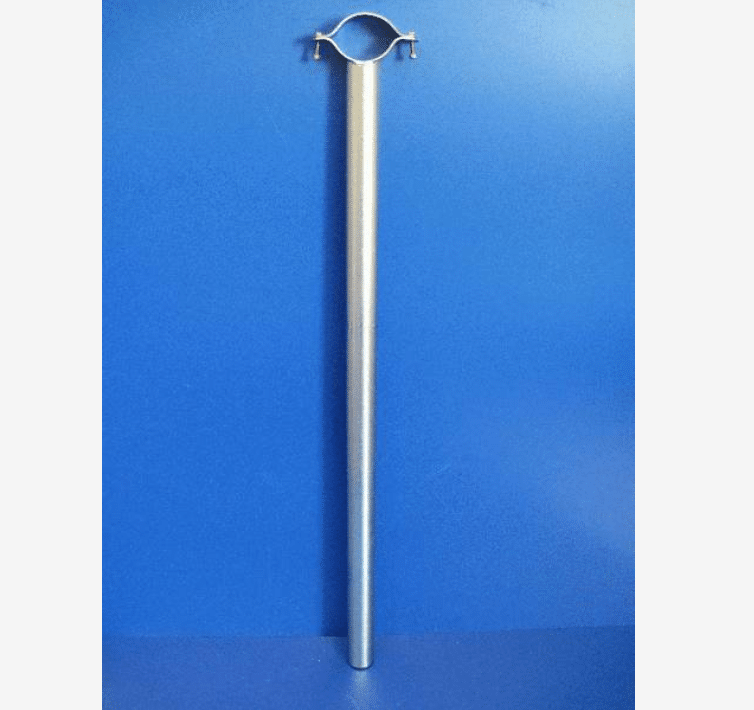 Recording Jar Vacuum Line St/Stl Support Bracket – 4″ with 1000mm of 1.5″ SCH Tube