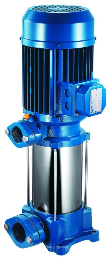 Volume Wash Multistage Pump 9 Stage Max 170 l/min@49mH 230/400V 3ph 3.3kW (4.5HP) c/w Noryl® Impeller – VW100 VW100