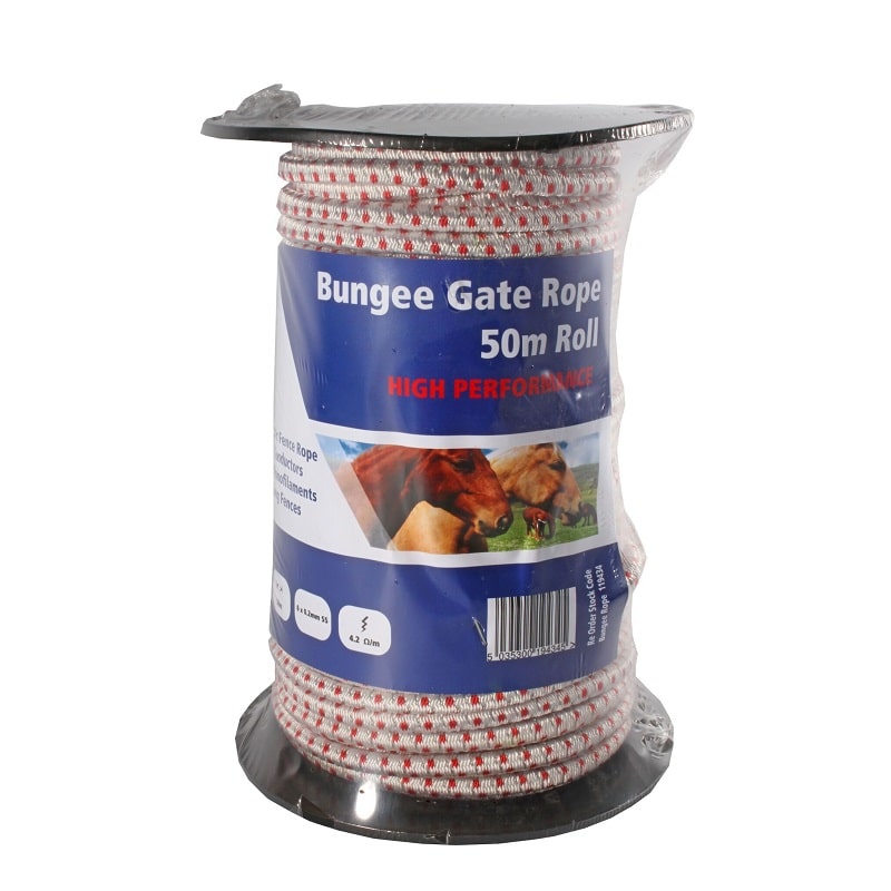 Fenceman 7mm electric bungee rope 50m
