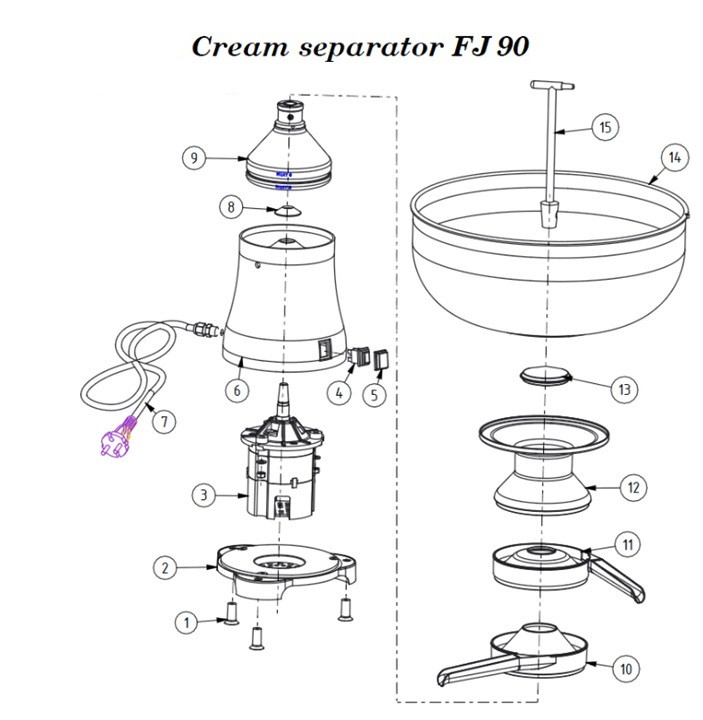 Cream Spout for FJ90 separators