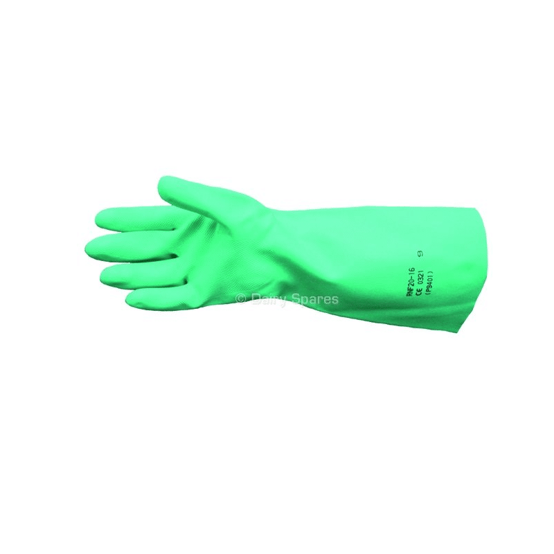 Sol-Vex nitrile green gauntlet 18″ GS09