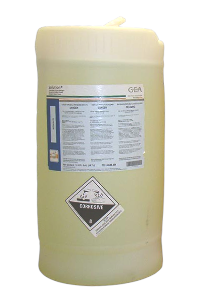 Solution® Chlorinated Alkaline Liquid CIP Detergent 15 gallon