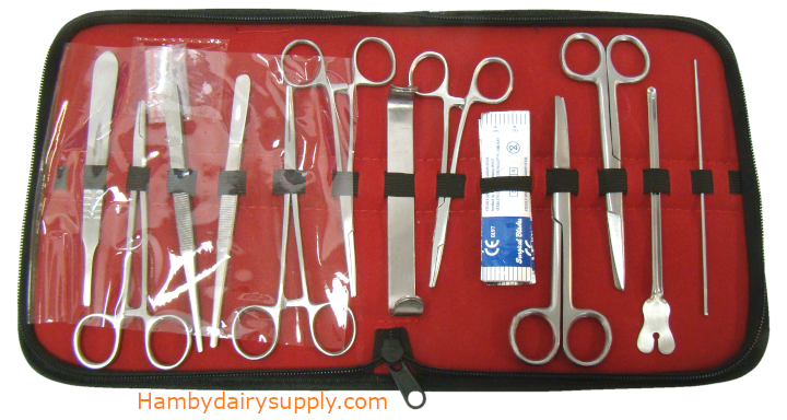 Sale! Surgical Kit of Stainless Steel Vet Tools
