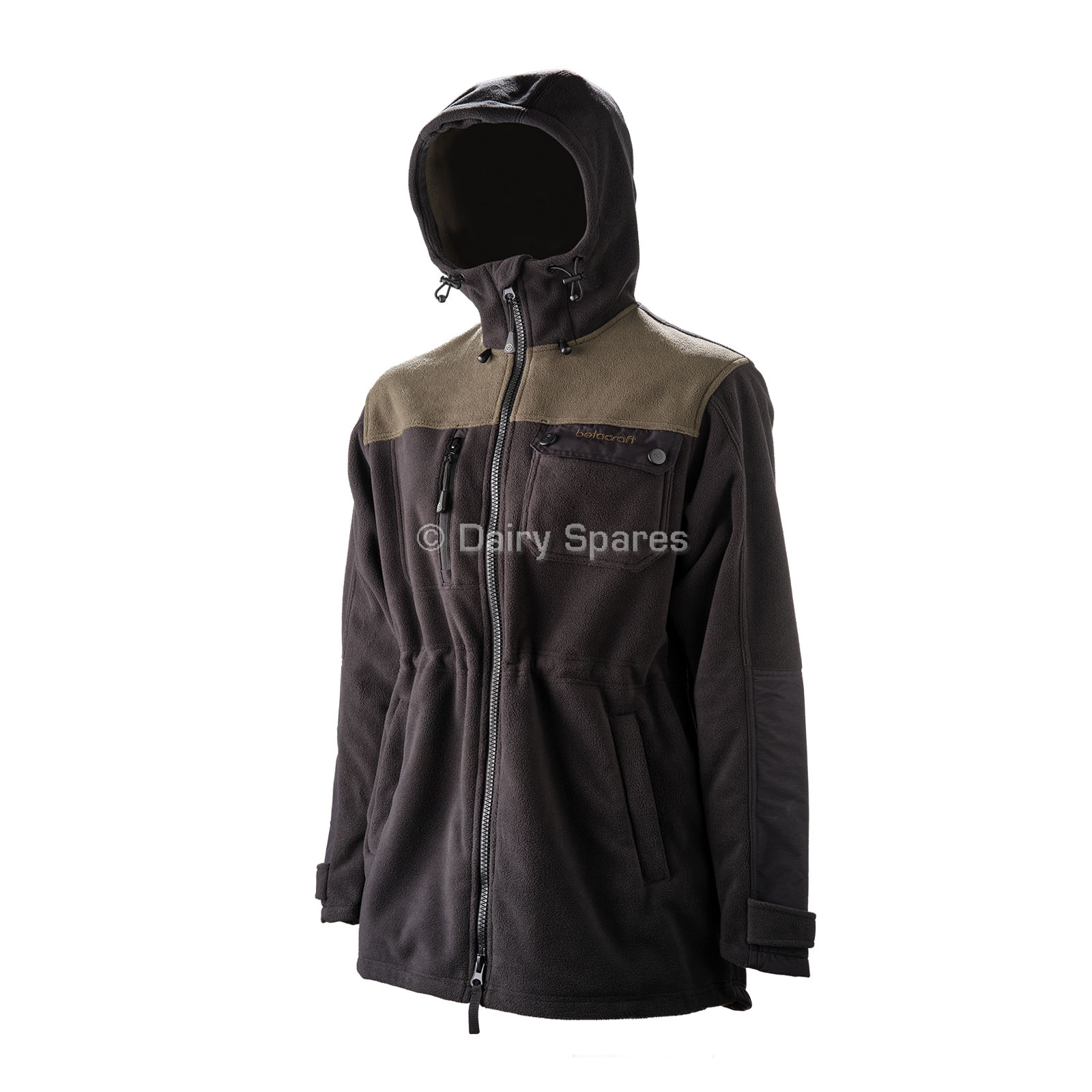 Betacraft Women’s Zephyr Fleece Jacket Black/Khaki