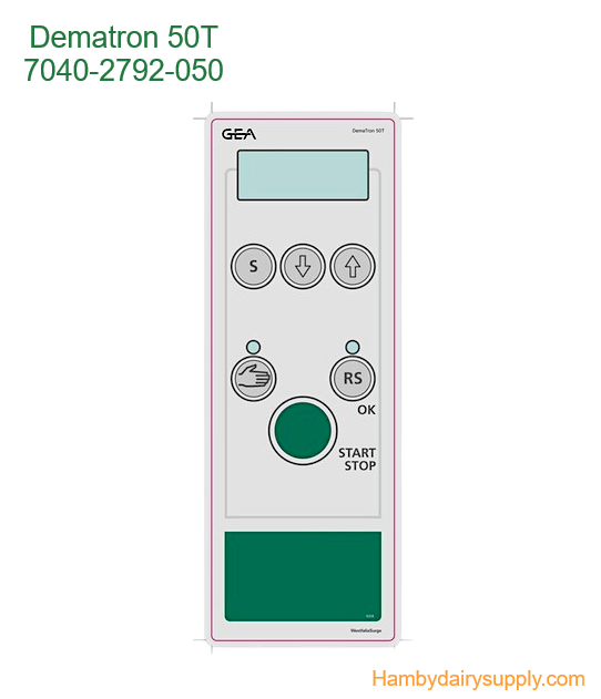 Front Keypad Foil for Dematron 50T 7040-2206-020