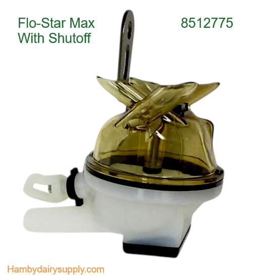 BouMatic Flo-Star Max Cow Milking claw for 5/8 Milk Hose OEM - with built in shutoff valve 7750-0128-368