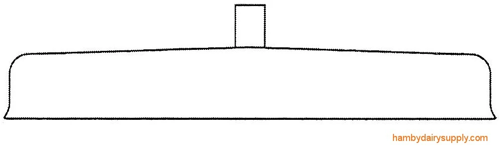 Lid - 7 inch for Strainer opening - Fits Mueller flat top models M, RH, embee 816-449-1314