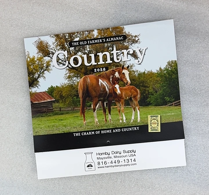 2026 Calendar from Hamby Dairy Supply