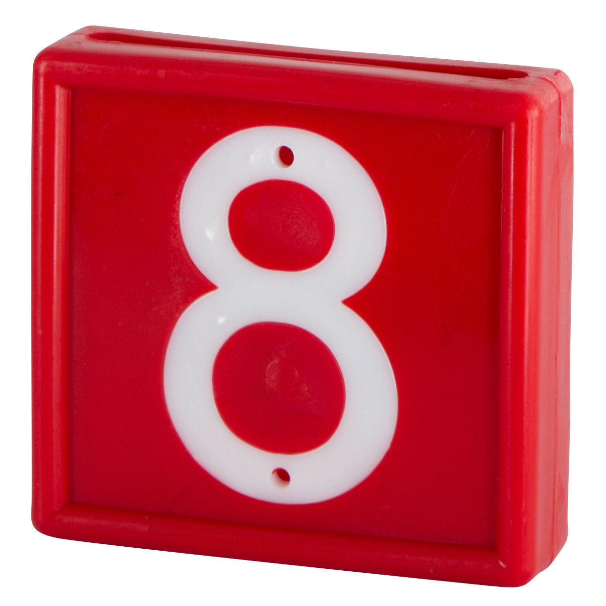 Nummernblock für Halsmarkierungsband, rot | 10er Pack