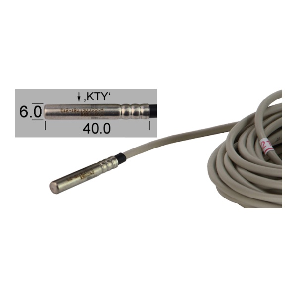 Thermostat Probe 5m x Ø6mm KTY Type (2K)
