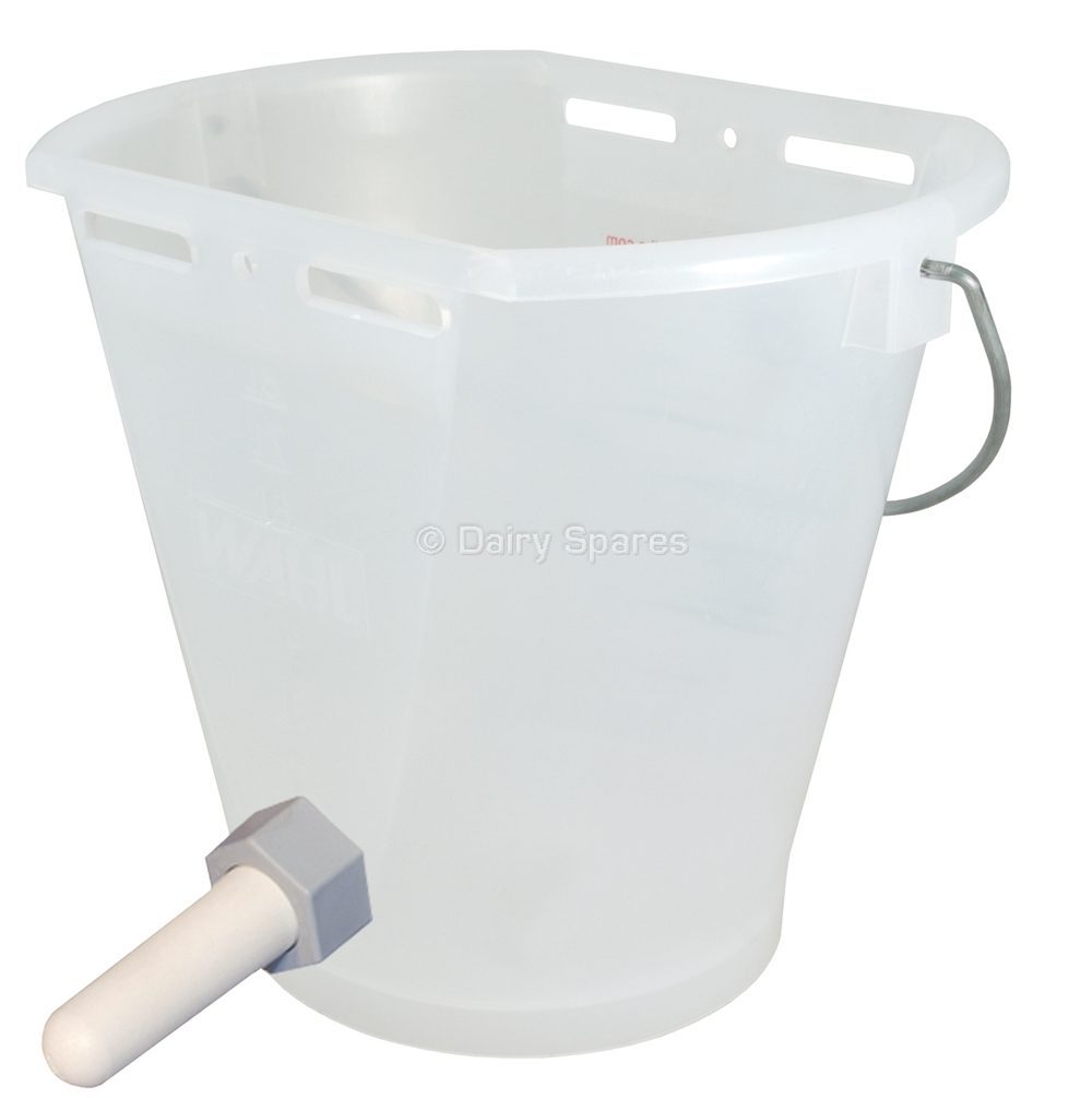 Hiko® Single Calf Bucket c/w 1 Teat, Opaque – MBA07C MBA07C