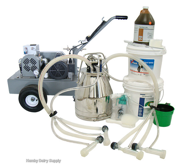 2 Sheep ITP Complete Bucket Milker HD portable vacuum system