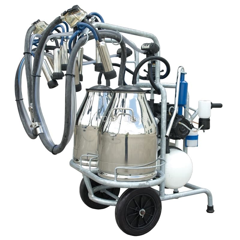 Dairy Spares Handy Portable Milking Machine (Double Bucket) PMC9
