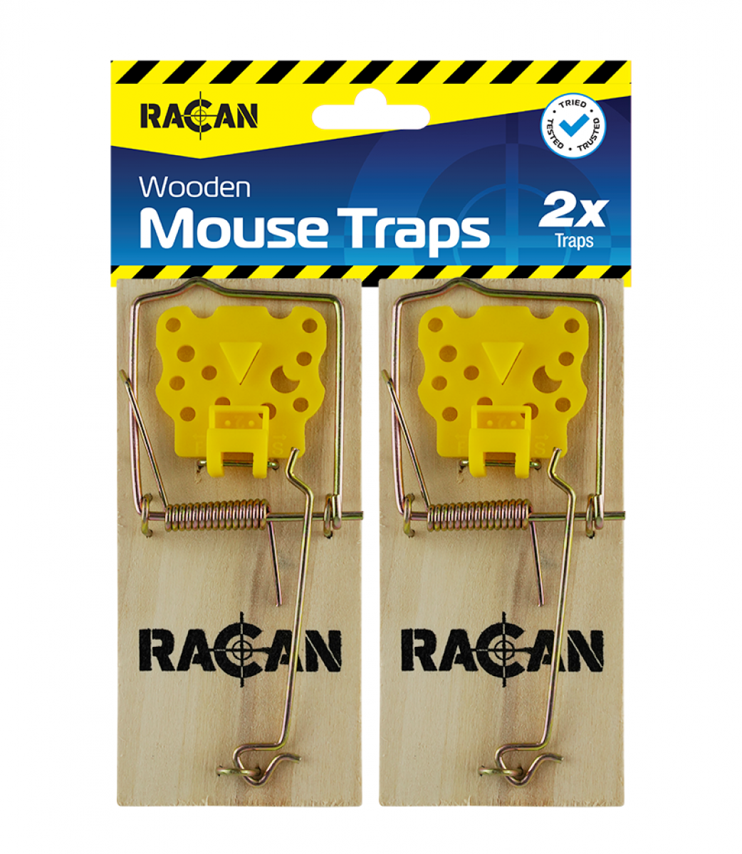 Racan Wooden Mouse Traps (Pack of 2) RACO1092