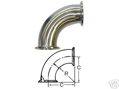2.5 inch Stainless Steel 90 elbow ACME1000-575