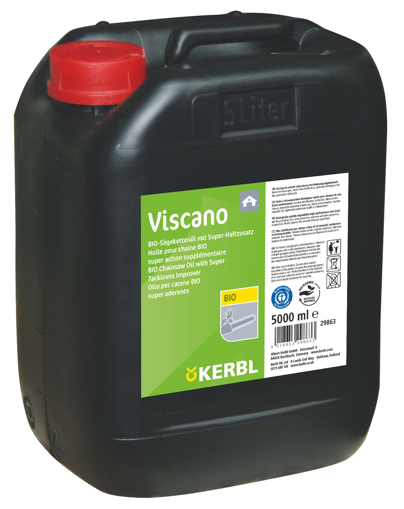 Bio-Sägekettenöl Viscano | 5 Liter