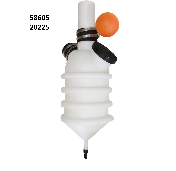 Replacement 3 inch Trap with white rippled body 4999-1070-215