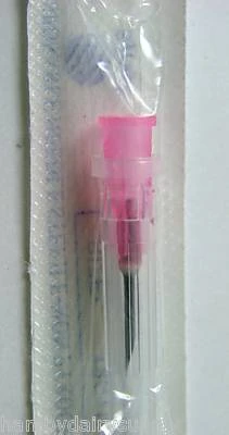 18 Gauge x 1/2 inch needles (box of 100) 43-180 Pink Poly Hub