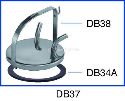 Stainless Steel Dump Bucket Lid c/w Gasket, 2 Port – DB37 DB005