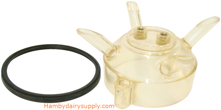 2 piece Top Kit with gasket for Universal Tidal Flo Milker UN-282