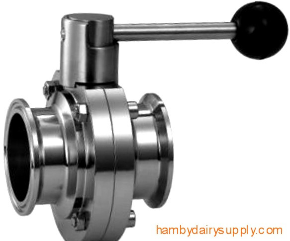 2 inch Butterfly Valve clamp x clamp - 304 stainless steel