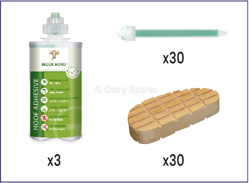 Block Bond Wooden Hoof Block Kit (30Pk) – BBG0003 BBG0003